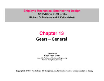 Chapter 13 Gears—General - KSU