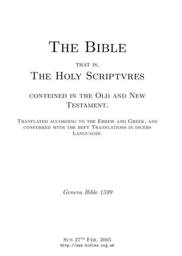 Geneva Bible 1599 - DotRose 