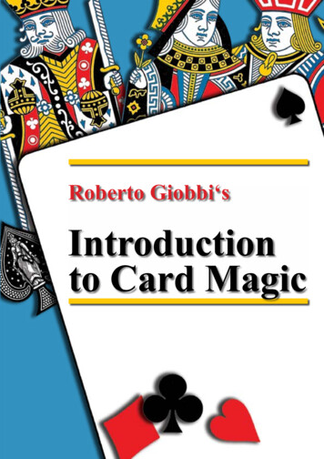 Roberto Giobbi‘s Introduction To Card Magic