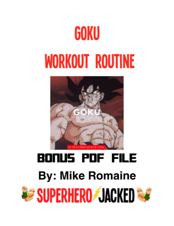 Goku Workout Routine - Superhero Jacked
