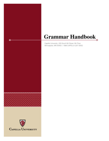 Grammar Handbook - Capella