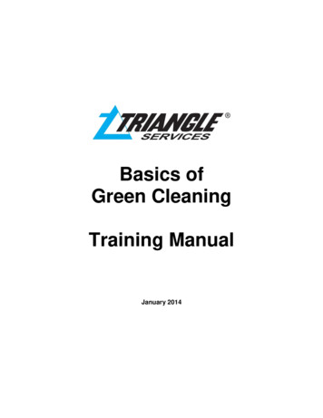 Basics Of Green Cleaning Training Manual