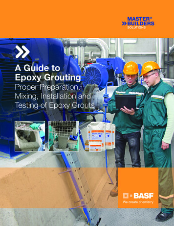 A Guide To Epoxy Grouting - Master Builders Solutions
