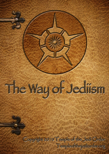 The Way Of Jediism - 1 - Temple Of The Jedi Order