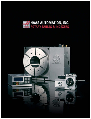 Haas Rotary Table Catalog - Productivity