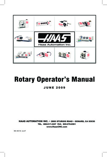 RotaryOperator’sManual - Haas Factory Outlet