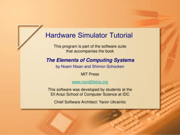 Hardware Simulator Tutorial - University Of Colorado Denver
