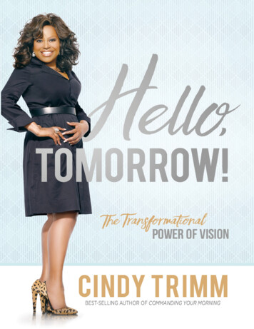 Hello, Tomorrow! - Cindy Trimm Books