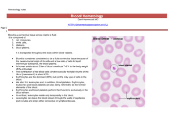 Hematology Notes - Sinoe Medical Association