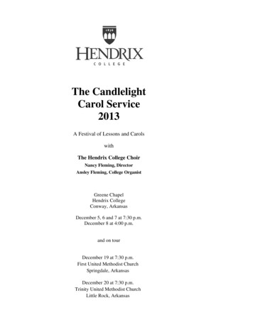 The Candlelight Carol Service 2013 - Hendrix