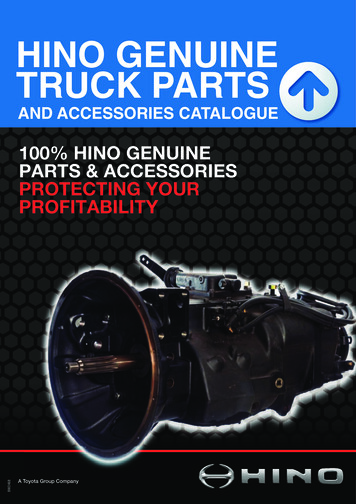 HINO GENUINE TRUCK PARTS - Northpoint