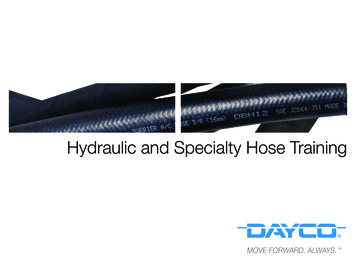 Hydraulic And Specialty Hose Training - Dayco Products