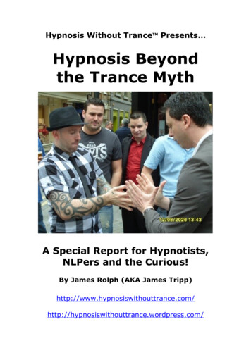 Hypnosis Beyond The Trance Myth