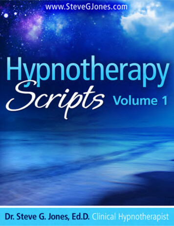 Hypnotherapy Scripts Volume I - BYI Hypnosis