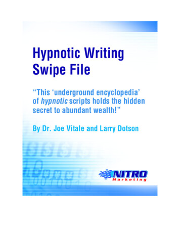 Hypnotic Writing Swipe File: A Collection Of Hypnotic .