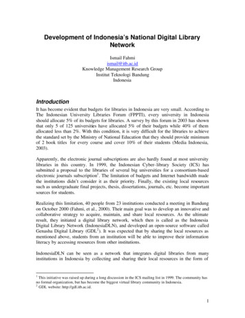 Development Of Indonesia’s National Digital Library Network