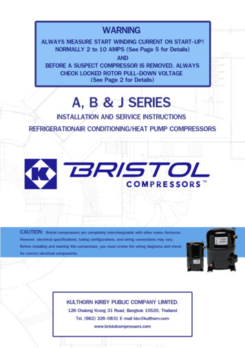 WARNING - Bristol Compressors