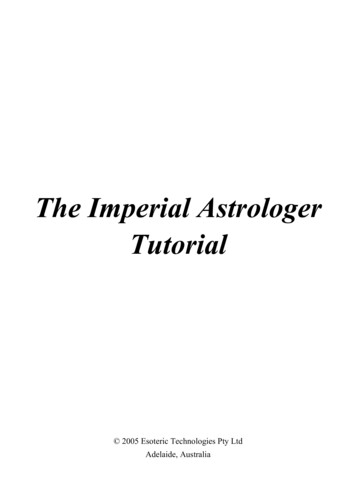 The Imperial Astrologer Tutorial - Astrolabe Inc