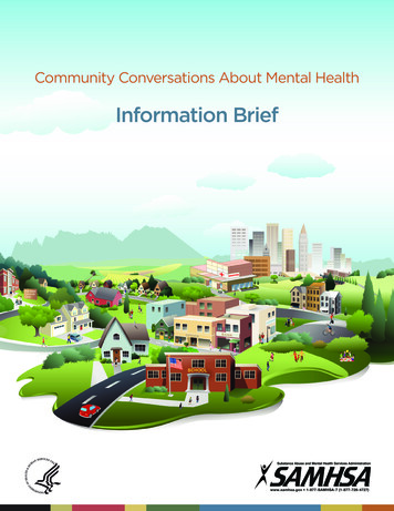 Community Conversations About Mental Health