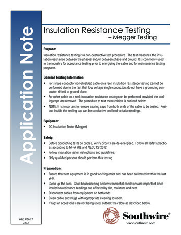 Insulation Resistance Testing - Southwire