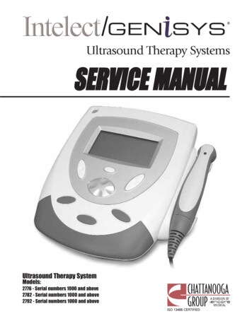 Ultrasound Therapy Systems SERVICE MMANUAL