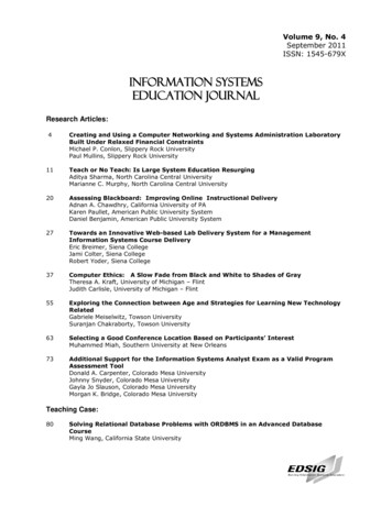 Information Systems Education Journal