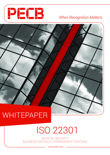 ISO 22301 - ZIH