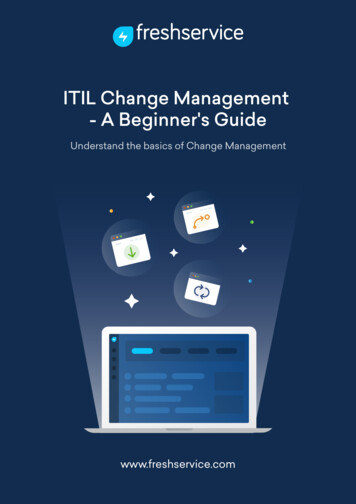 ITIL Change Management - A Beginner’s Guide