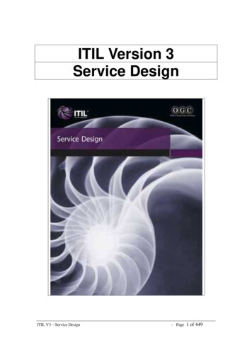 002 ITIL V3 SERVICE DESIGN - WordPress 