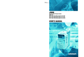 J1000 Users Manual - Omron