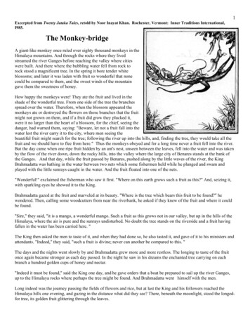 Excerpted From Twenty Jataka Tales I985. The Monkey-bridge