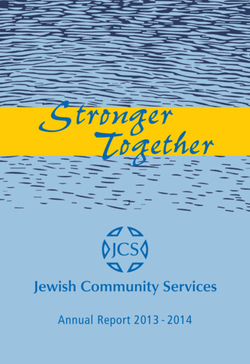 Stronger Together - Jewish Community Services