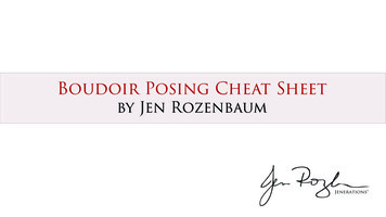 Boudoir Posing Cheat Sheet