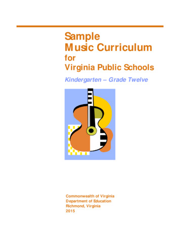 Sample Music Curriculum - Virginia