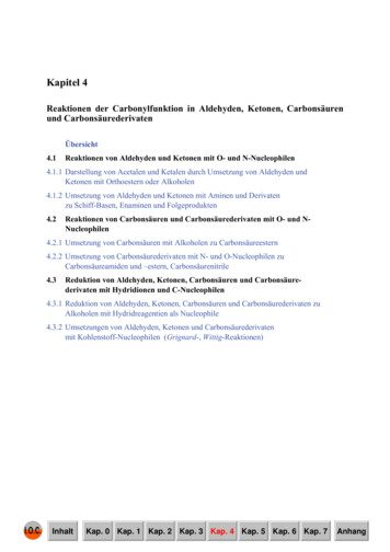 Reaktionen Der Carbonylfunktion - Ioc-praktikum.de