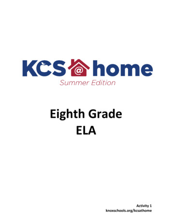 Eighth Grade ELA - Knox County Schools