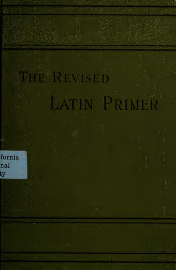 The Revised Latin Primer - Charlie's Language Page