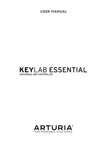 User Manual KeyLab Essential - Arturia