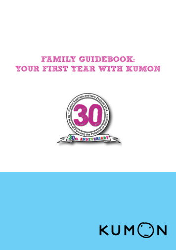 FAMILY GUIDEBOOK: YOUR FIRST YEAR WITH KUMON