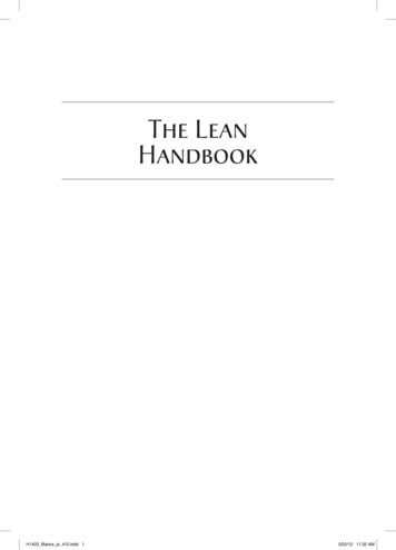 The Lean Certification Handbook - Pinnacle Process
