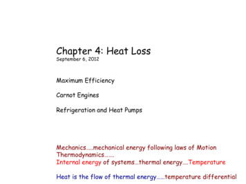 Chapter 4: Heat Loss - University Of Notre Dame