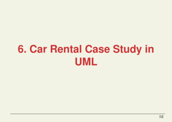 6. Car Rental Case Study In UML - Uni-bremen.de