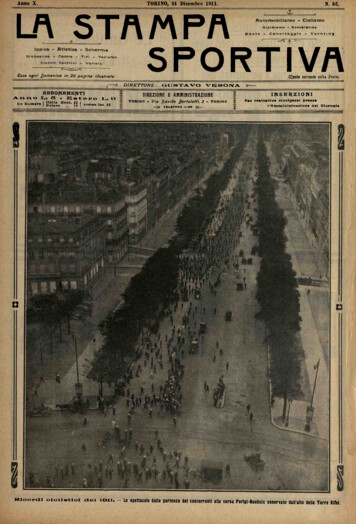 L Anno XA. STAMP TORINO, 24 Dicembr 1911e . A N. 62.