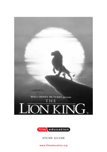 The Lion King - Film Education