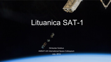 Lituanica SAT-1 - AMSAT-UK