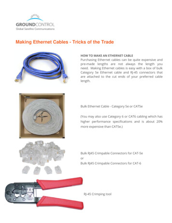Making Ethernet Cables - Tricks Of The Trade