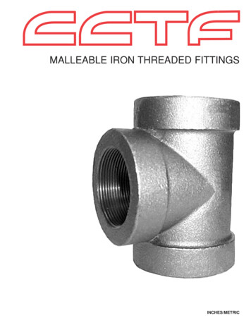 MALLEABLE IRON THREADED FITTINGS - CCTF