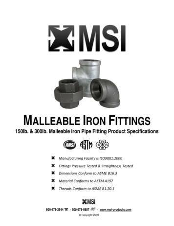 MALLEABLE IRON FITTINGS - Msi-products 