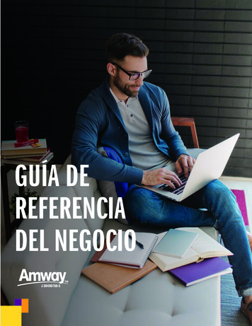 GUÍA DE REFERENCIA DEL NEGOCIO - AMWAY