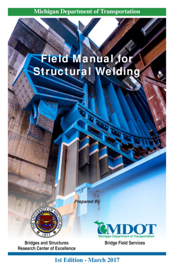 Field Manual For Structural Welding - Michigan